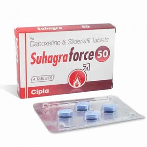 印度Suhagra Force 西地那非50mg+達泊西汀30mg助勃延時雙效混合錠